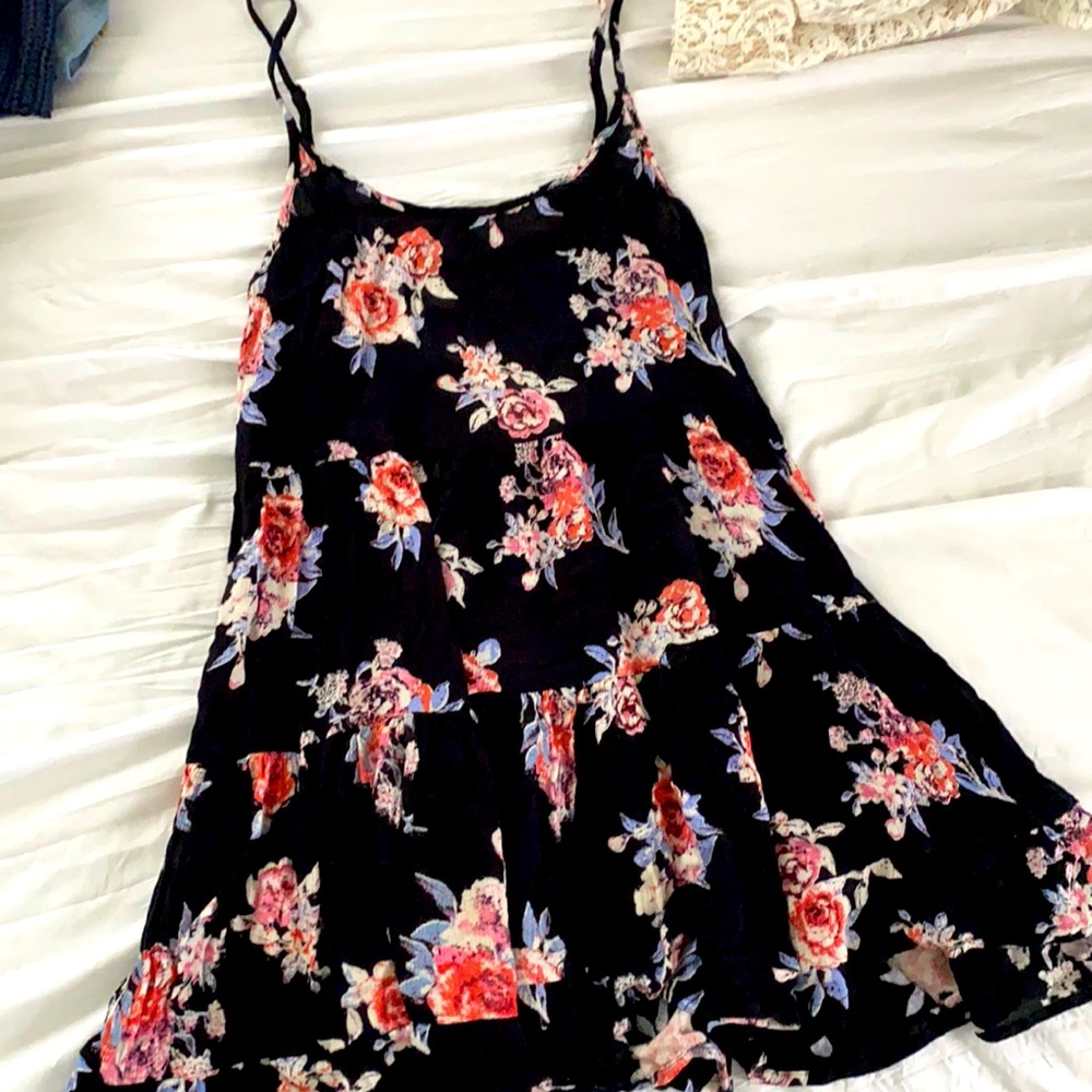 Black Floral Sundress